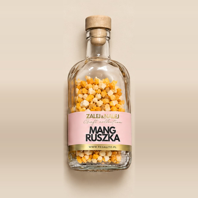 Zalej/Nalej mangruszka — butelka z liofilizatami.